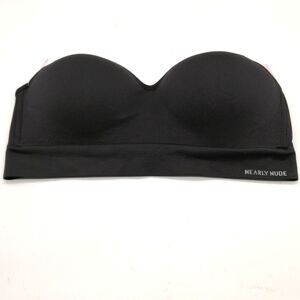 Nearly Nude‎ Womens Bra Black Padded Optional Straps Stretch Wire Free 3XL